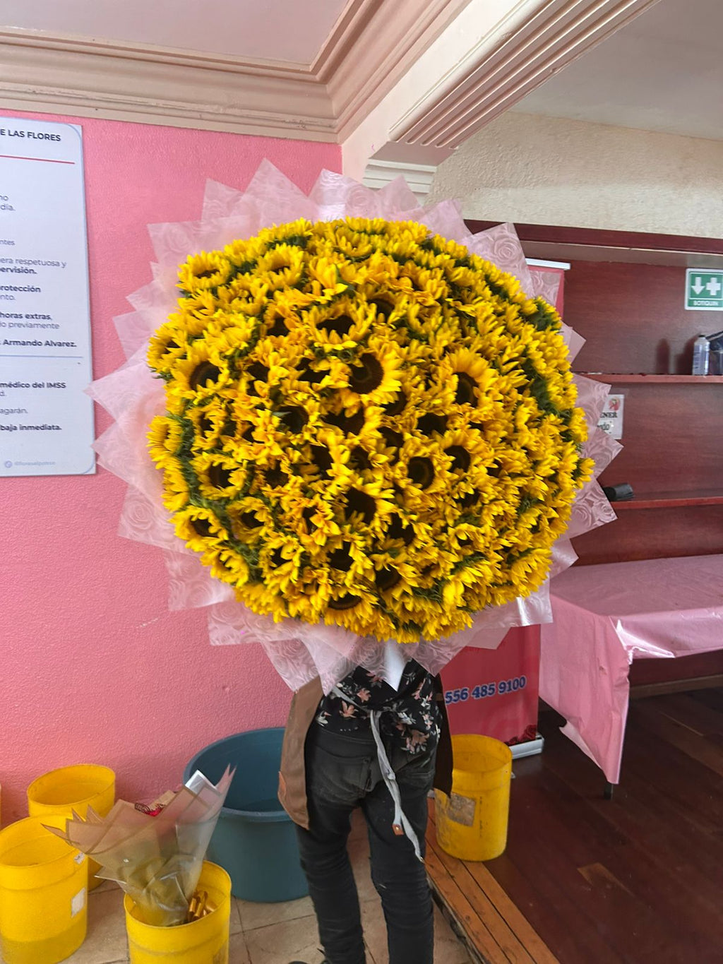 Ramo de 100 Girasoles Gigantes